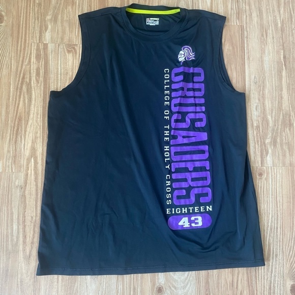 Under Armour Heat Gear Holy Cross Crusaders Tank Top - Picture 2 of 5